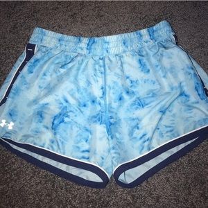 Blue Tye Dye Under Armour Shorts